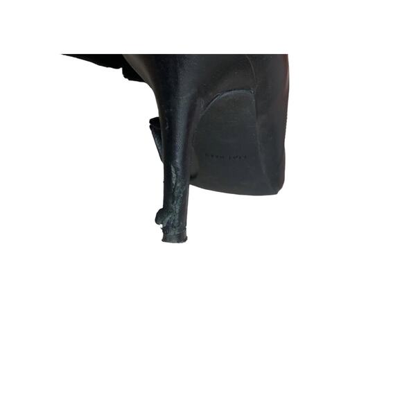 Cole Haan Women's Ankle Bootie Black Leather Booties Size 38 7.5 Pumps Heels - Picture 9 of 10